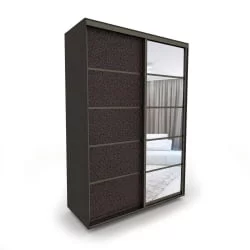 Шкаф Акцент-Квадро КЛ 1200х600 Венге/Бронза