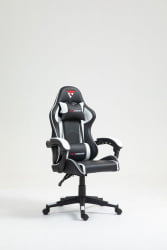 Кресло спортивное ТопЧаирс Шадов черно-белый / TopChairs Shadow
