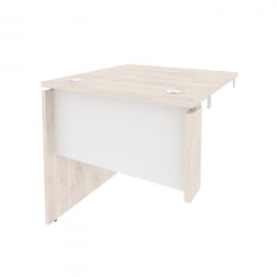 Стол-приставка левый к опорным элементам ОНИКС О.СПР-0.8Л Денвер Светлый/Белый / ONIX O.SPR-0.8L
