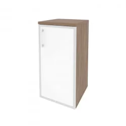 Шкаф низкий узкий правый ОНИКС О.СУ-3.2Р(Р) вхите Дуб Аризона / ONIX O.SU-3.2R(R) white