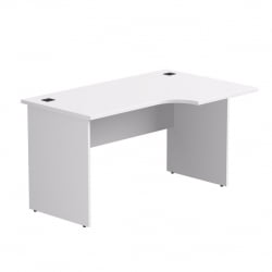 Стол эргономичный с опорами ЛДСП Еверпроф ЕВО 254С113 (правый) Белый / Everprof EVO 254S113