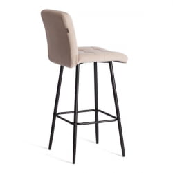 Барный стул Медео/Медео велюр, бежевый, 7, 45х56х113 см / Medeo/Медео