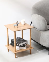 Журнальный столик Стифф 40кс40 Светлое дерево / Stiff 40x40