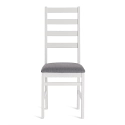 Стул РОСАРИО Многослойная фанера, 39 х 39 х 99 см, вхите, ткань темно-серая (150) / ROSARIO white,