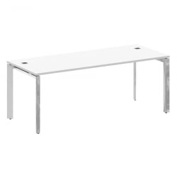 Стол рабочий руководителя на П-образном м/к ОНИКС ДИРЕCТ ЛУКС М-О.МП-СРР-6.8 Белый бриллиант / ONIX DIRECT LUX M-O.MP-SRR-6.8