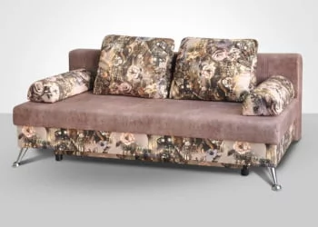 Диван тканевый Комфорт саваж 9 микровелюр кожа 24-3