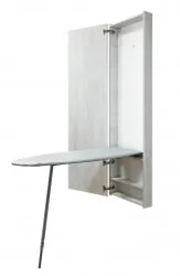 Шкаф со встроенной гладильной доской Ирон Бокс (левый) Беленый дуб / Iron Box