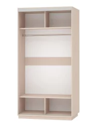 Шкаф-купе двухдверный Экспресс Хит Лондон/Белый снег