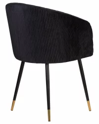 Стул обеденный ДОБРИН МАРЙ Черный велюр 1922-21 / DOBRIN MARY