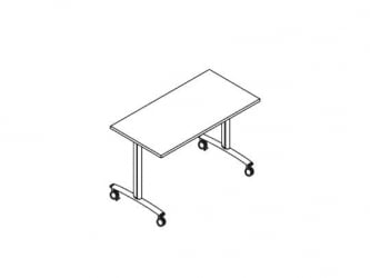 Стол складной Коннеcт 120х60х72.5см Светлый дуб / Connect