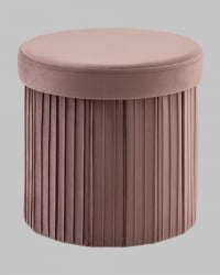 Пуф складной с ящиком Сторе Роунд пыльно-розовый / Store Round