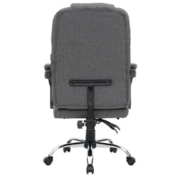 Кресло офисное с функцией вибромассажа CРОМЕКС (КРОМЕКС) Чилл МС-005 ткань серое / CROMEX Chill MS-005