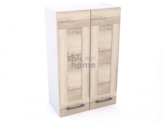 Шкаф 960 ШГ-60 2-х дверный, Дублин (600*320*960) Дуб галифакс белый, 21656