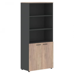 Шкаф с одним комплектом глухих малых дверей ДЖАЙ ДЖХC 85.5 Дуб Каньон Антрацит / JAY JHC