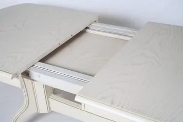 Стол обеденный раскладной Лира-3 (1,2м) тон 2М с золотой патиной