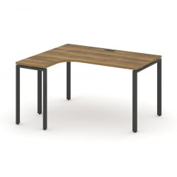 Стол эргономичный левый CОНCЕПТ CН.ОСА-002(Л) Сандал Янтарный Антрацит / CONCEPT CN.OSA-002(L)