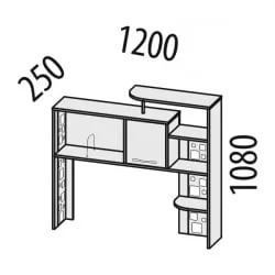 Надстройка стола Мегаполис 55.23 Сосна Астрид