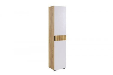 Шкаф однодверный Бери МПР-023 Дуб крафт золотой/белое дерево / MPR-023