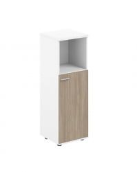 Шкаф средний с нишей правый Сигма SG.844.WH.OD.R Белый Дуб темный / Sigma