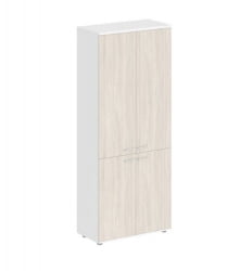 Шкаф высокий четырехдверный Сигма СГ.811.ВХ.ОЛ.ОЛ Белый Дуб светлый / Sigma SG.811.WH.OL.OL