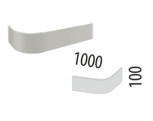 Плинтус ЦПР 02.100 Светло-серый 1 м