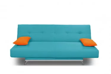 Диван с подушкой МАНГО 2 (2 категория) Бирюзовый Оранжевый / MANGO