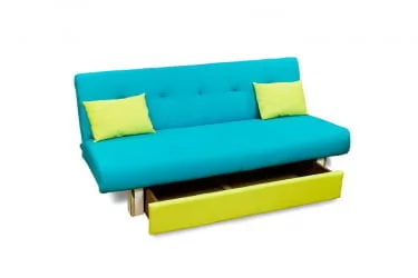 Диван дсп (лдсп) МАНГО 4 (2 категория) Бирюзовый/Салат / MANGO