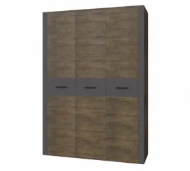 Шкаф трехдверный Куба ШР-3 Таксус Вольфрам