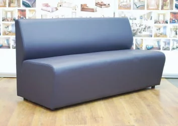 Диван офисный Диванная секция Итон тройная без подлокотников Антрасите / Antracite