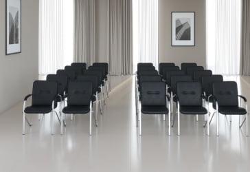 Кресло посетителя CХАИРМАН 850 Н (Н) (комплект из 6 шт) Черный / CHAIRMAN (N)