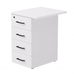 Тумба приставная с топом Еверпроф ЕВО 254Т1203 Белая / Everprof EVO