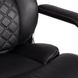 Кресло Атлант рецикл. кожа/иск. кожа, черный / Atlant