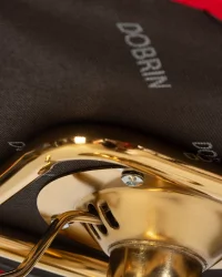 Стул барный ДОБРИН CХАРЛЙ ГОЛД Красный велюр МДЖ9-45 / DOBRIN CHARLY GOLD MJ9-45