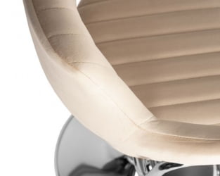 Стул барный ДОБРИН CХАРЛЙ (бежевый велюр (МДЖ9-10)) 2 шт / DOBRIN CHARLY (MJ9-10))