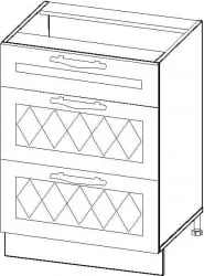 Стол с тремя ящиками Тиффани 19.66