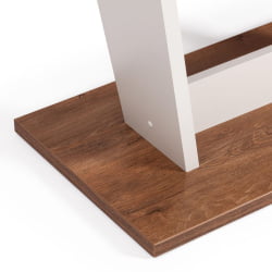 Стол обеденный ТИБИ нераздвижной ЛДСП, 68,6 х 110 х 75 см, Дуб Канзас/Пепел / TIBI