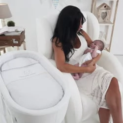 Кресло-качалка Микуна Винг/Флор вхите/вхите искусственная кожа / Micuna Wing/Flor white/white