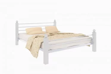 Кровать Милана Лукс плус 1400х1900 Белая / Lux plus