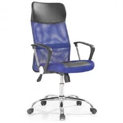 Кресло офисное 8011-МСC Черно-синий / 8011-MSC