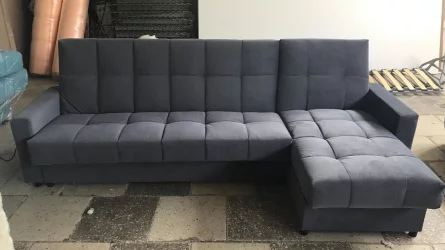 Оттоманка Эльбрус с оттоманкой и подлокотниками на независимом пружинном блоке