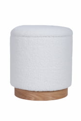 Пуф с ящиком Долли С тедди Белый / S