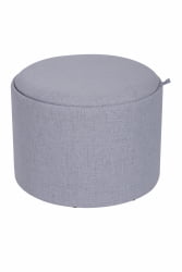 Пуф-столик с ящиком Хюгге Л рогожка Серый / L