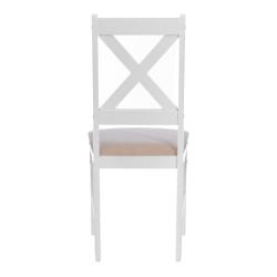 Стул CРОССМАН НЕВ, Многослойный березовый шпон, 41х40х100 см, вхите/велюр бежевый / CROSSMAN NEW, white/велюр