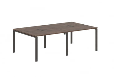 Бенч-система 4-местная ЕДИС ЕУВСТ 2313 Дуб Денвер темный Мокко / EDIS EUWST