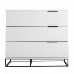 Комод 3 ящика CИТЙ 40095580х Белый / CITY 40095580h