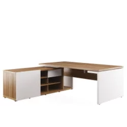 Стол рабочий на опорной креденции левый ЗИО28510831 Орех / ZIO28510831