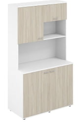 Офисная мини-кухня Сигма СГ.1001.ВХ.ОЛ Белый Дуб светлый / Sigma SG.1001.WH.OL