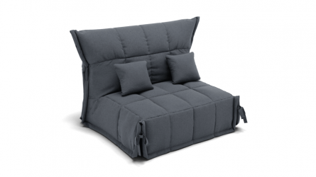 Диван Джаз 1400 (ЗР) Цвет фасада: Серый; Тип: Прямой; Материал фасада: Металл/Велюр