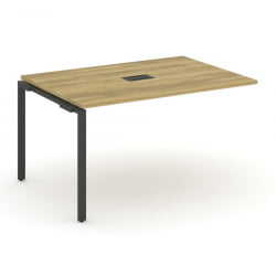 Проходной наборный элемент переговорного стола CОНCЕПТ CН.НПРГ-013 Дуб Винченцо Антрацит / CONCEPT CN.NPRG-013