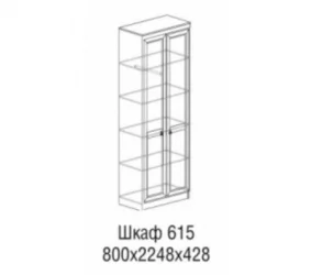 Темный шкаф Инна 615 денвер темный